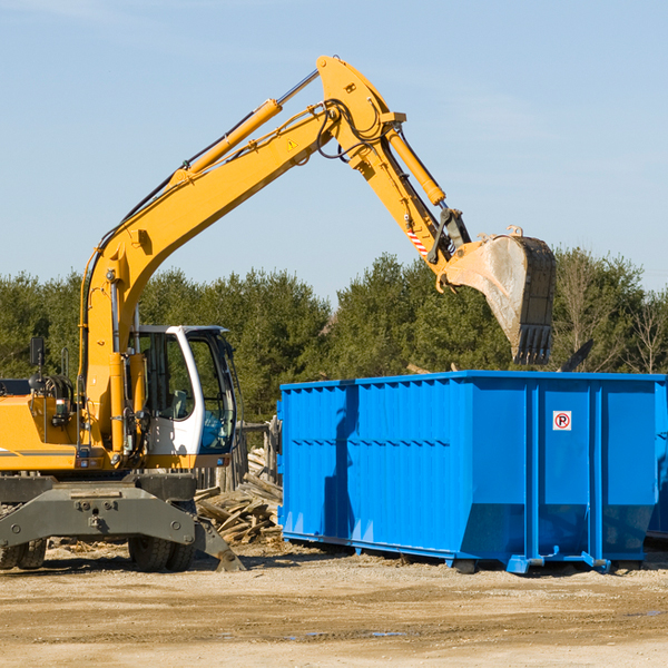 can i rent a residential dumpster for a construction project in Round Mountain